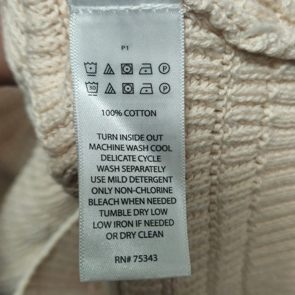 Wilt Cable Knit Sweater Ribbed Texture Mens XL Crewneck Long Sleeve Fisherman